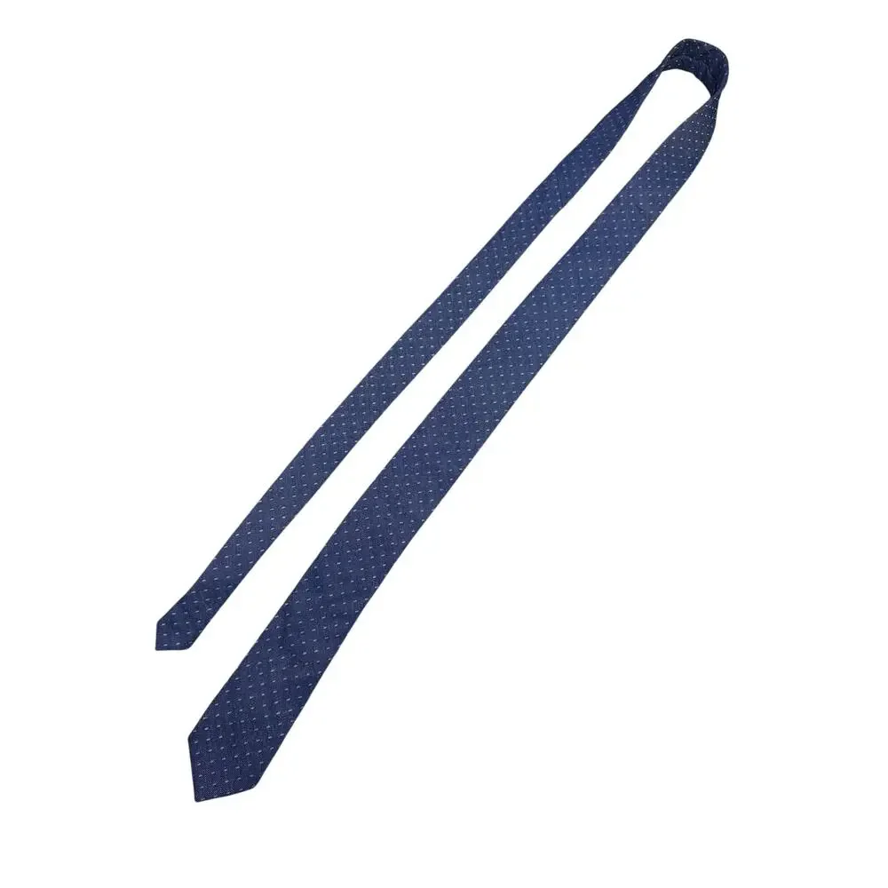 Original Penguin Blue Geometric Skinny Necktie Polyester Spandex 2.25